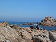 magnifiques bord de mer en granit du port du Diben, en plougasnou