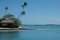Moorea Dolphin Center au sein de l'interContinental Moorea Resort & Spa avec le lagon de Moorea en Polynesie francaise